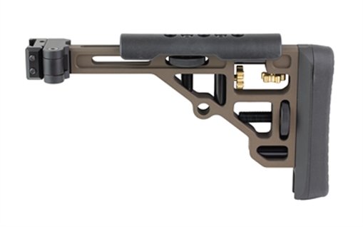 Picture of ULTRADYNE UD ADJ BUTT STOCK GEN2 PICATINNY FOLDING MIDNIGHT BRONZE UD20168MB 810140664211