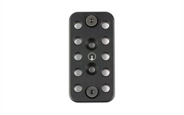 Picture of Ultradyne USA UD Arca Dynalock Rail, MLOK Compatible, 3" Long, 2.1 OZ, Aluminum Construction, Anodized Finish, Black UD20080