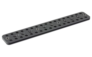 Picture of Ultradyne USA UD Arca Dynalock Rail, MLOK Compatible, 9.30" Long, 6.3 oz, Aluminum Construction, Anodized Finish, Black UD20082