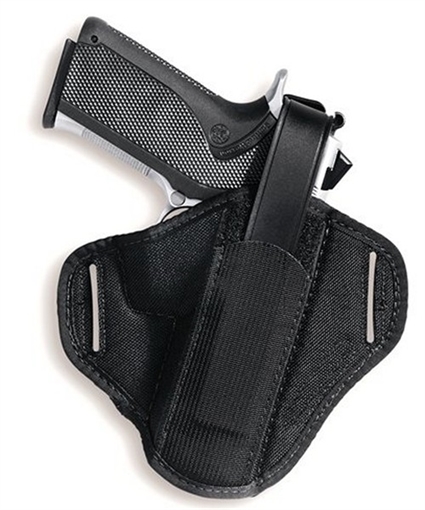 Picture of Uncle Mike's Super OWB Size 02 Black Kodra Nylon Belt Slide Fits Medium Autos Fits 4" Barrel Ambidextrous 86020