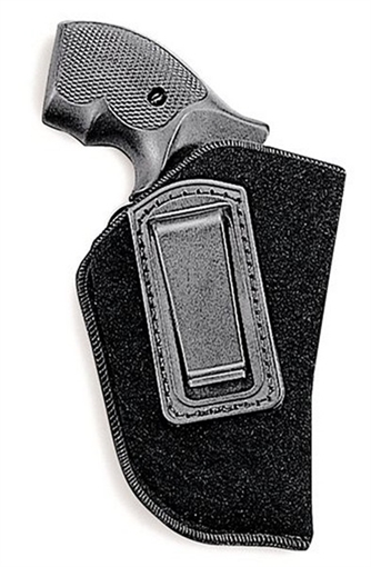 Picture of Uncle Mike's Inside The Pants Holster IWB Size 0 Black Suede Like Belt Clip Fits Sm/Med DA Revolver Fits 2-3" Barrel Left Hand 89002