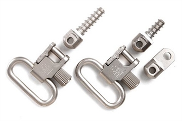 Picture of Uncle Mike's Super Swivel Quick Detach 115 RUG Nickel 1" Loop for Ruger 10/22/ .44 Mag/ #3 Carbines 14622