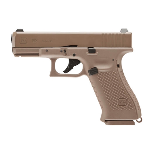 Picture of UMAREX GLOCK 19X BLOWBACK AIRGUN SEMI-AUTO .177 BB 18RD DROP FREE METAL MAG CO2 POWERED 360FPS 2255212