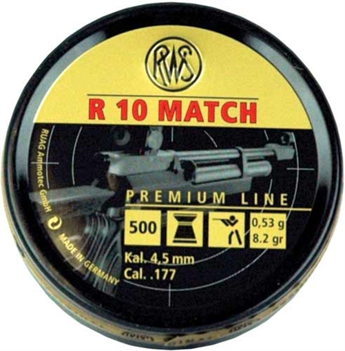 Picture of UMAREX PELLETS 177 R10 MATCH 8.2 GRAINS 500-PACK 231-5014