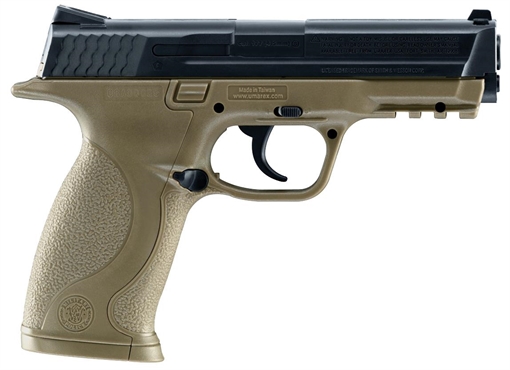 Picture of Umarex S&W Air Guns S&W M&P CO2 177 BB 19+1 4.25" FDE Polymer Grips 2255051
