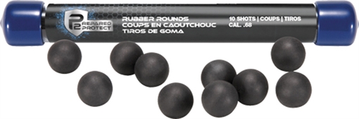 Picture of UMAREX T4E P2P 68 CAL RUBBER BALL BLACK 10-PACK 2292308