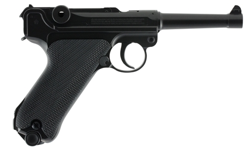 Picture of Umarex USA Legends P.08 CO2 177 BB 21+1 4.60" Black Polymer Grips 2251800