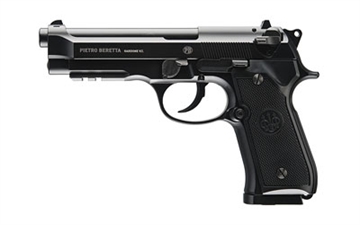 Picture of Umarex Beretta M92 A1, .177 BB, 4.5" Barrel, Black Synthetic Grips, CO2 Powered, 18Rd, 350 Feet Per Second, BLOWBACK Action, Clam Pack 2253017