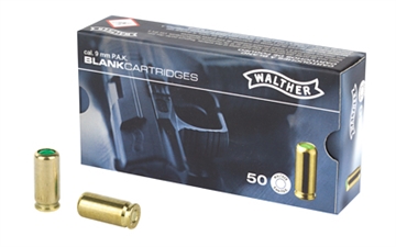 Picture of Umarex 9MM Blanks, For use with 9mm PAK self loading replica's only, 50 Round Box 2252753