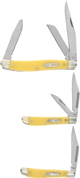 Picture of UNCLE HENRY KNIFE 3 KNIFE FLDR COMBO YELLOW TIN PROMO Q4 25'< 1227082