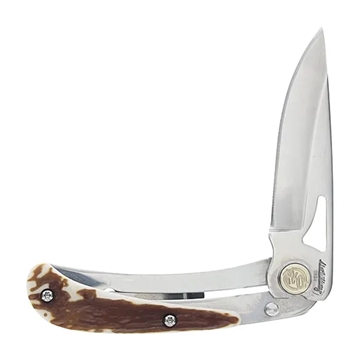Picture of Uncle Henry 3UH Large Folding Knife 2-7/10" Drop Point Blade Staglon 1215488