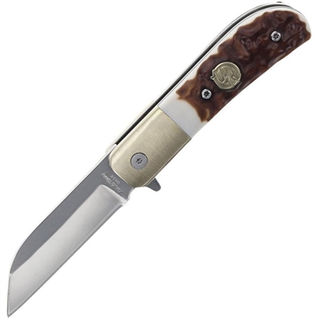 Picture of Uncle Henry Next Gen 6UH Folding Knife 2-7/10" Drop Point Blade Staglon Clamshell 1205107