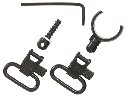 Picture of Uncle Mike's Magnum Band Swivel Set Quick Detach 115 SG-12 Blued 1" Loop for Winchester 101/201 12 Gauge O/U Shotgun 15922