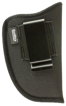Picture of Uncle Mike's GunMate Holster IWB Size 06 Black Tri-Laminate Belt Clip Fits Med Frame Pistol Fits 4" Barrel Ambidextrous C 21306