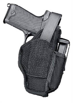 Picture of Uncle Mike's Sidekick Hip Holster IWB/OWB Size 01 Black Kodra Nylon Belt Clip Fits Medium Autos Fits 3-4" Barrel Belt 2.25" Wide Includes Adjustment Tool Ambidextrous 70010