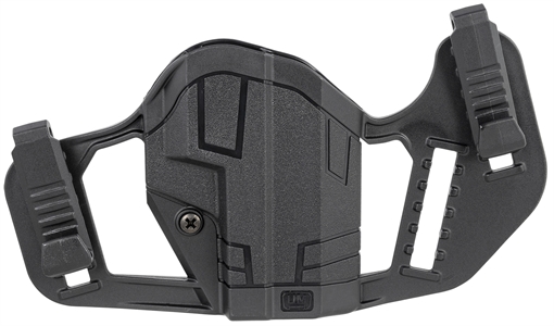 Picture of Uncle Mike's Apparition IWB/OWB Belt Clip Mount Compatible w/Glock 43/43X/Springfield Hellcat Black Polymer Ambidextrous 79077