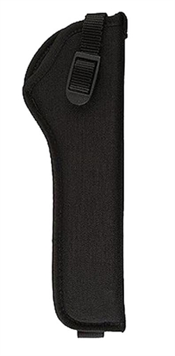 Picture of Uncle Mike's Sidekick Hip Holster for 7" - 8-1/2" Barrel medium and large double action revolvers tie-down loop included in Black Right Hand 81041