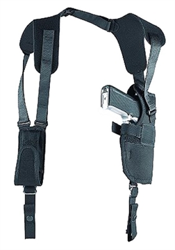 Picture of Uncle Mike's Sidekick Vertical Shoulder Holster Shoulder Size 05 Black Cordura Harness Fits Large Semi-Auto Fits 4.50-5" Barrel Right Hand 83051