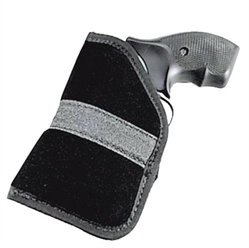 Picture of Uncle Mike's Inside The Pocket Holster IWB Size 03 Black Suede Like Pocket Fits Springfield XD Fits Sm Frame 5rd Revolver Fits 2" Barrel Right Hand 87443