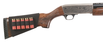 Picture of Uncle Mike's Buttstock Shell Holder Black Neoprene 5rd Shotgun 88493