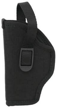 Picture of Uncle Mike's Sidekick Hip Holster OWB Size 15, Black Cordura, Belt Loop, Fits Large Semi-Auto/3.50-4.50" Barrel, Left Hand 81152