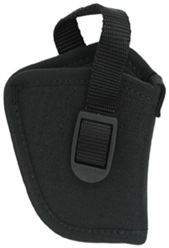 Picture of Uncle Mike's Sidekick Hip Holster OWB Size 36 Black Cordura Belt Loop Fits Sm Frame 5-Shot Revolver w/Hammer Spur Fits 2-3" Barrel Right Hand 81361
