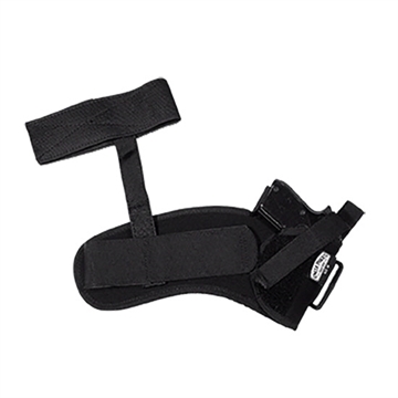 Picture of Uncle Mike's Ankle Holster Ankle Size 16 Black Kodra Nylon Velcro Fits Med/Lg Semi-Auto Fits 3.25-3.75" Barrel Right Hand 88161