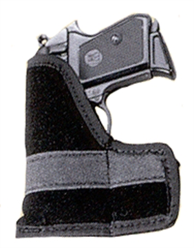 Picture of Uncle Mike's Inside The Pocket Holster OWB Size 01 Black Suede Like Pocket Fits 22-25 Cal Small Autos Ambidextrous 87441