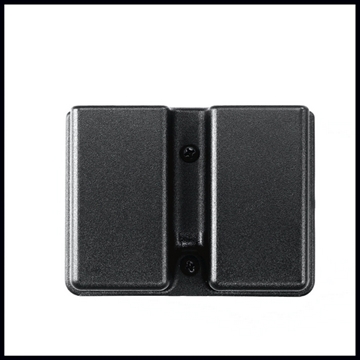 Picture of Uncle Mike's Kydex Double Mag Case Black Kydek, Belt Clip Mount Fits Belts Up To 1.75", Compatible With Single Stack Magazines 51371