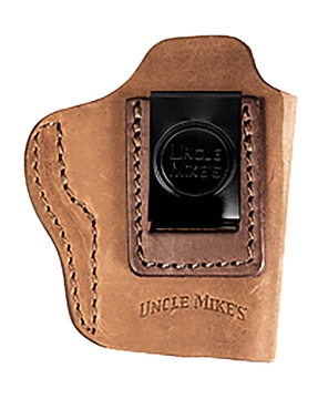 Picture of Uncle Mikes-leather(1791) Inside the Waistband IWB Size 03, Brown Leather, Compatible w/Springfield Hellcat, Glock 42/43, Belt Clip Mount, Right Hand UMIWB3BRWA