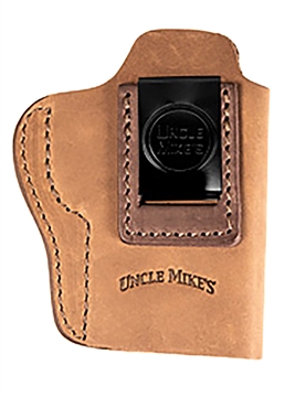 Picture of Uncle Mikes-leather(1791) Inside the Waistband IWB, Size 04, Brown Leather, Compatible w/Glock 17/19, Belt Clip Mount, Right Hand UMIWB4BRWA