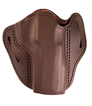 Picture of Uncle Mikes-leather(1791) Outside The Waistband Holster OWB Size 04 Brown Leather Belt Slide Fits Sig P320 Right Hand UMOWB4BRWR