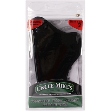 Picture of Uncle Mike's Inside The Pants Holster IWB Size 01 Black Suede Like Belt Clip Fits Medium Autos Fits 3-4" Barrel Left Hand 89012