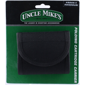 Picture of Uncle Mike's 8844 Folding Cartridge Carrier Handgun 12 Rounds Black Nylon 0436994 88441