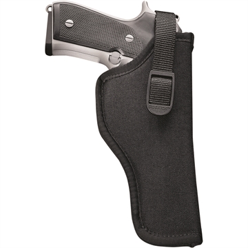 Picture of Uncle Mike's Sidekick Hip Holster OWB Size 01 Black Cordura Belt Loop Fits Medium Autos Fits 3-4" Barrel Right Hand 81011