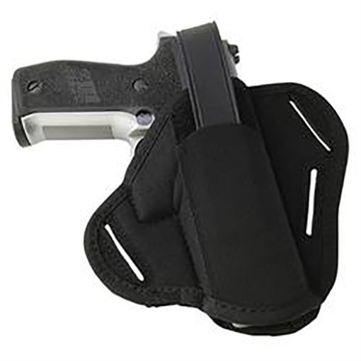 Picture of Uncle Mike's 8612 Plain Black Nylon AM#12 Belt Slide Holster 86120