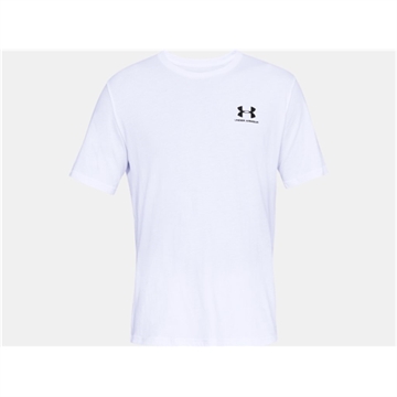 Picture of Under Armour UA Sportstyle Left Chest Short Sleeve Shirt    1326799-100-MD