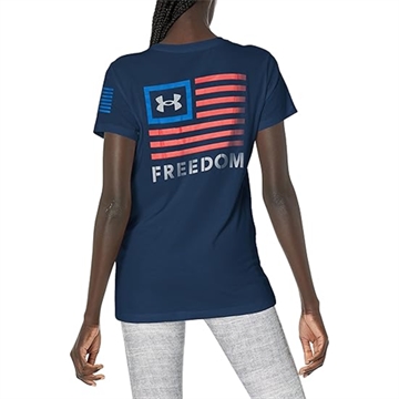 Picture of Under Armour Women's UA Freedom Banner T-Shirt 1370819-408-LG