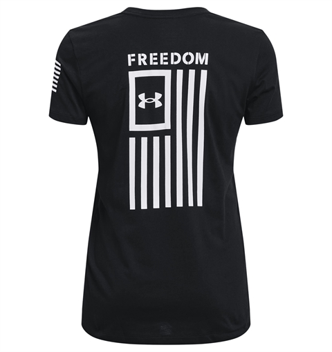 Picture of Under Armour Women's UA Freedom Flag T-Shirt 1370814-001-MD