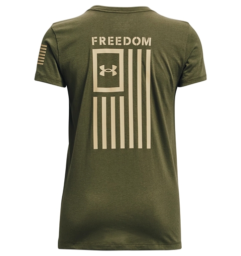Picture of Under Armour Women's UA Freedom Flag T-Shirt 1370814-390-XL