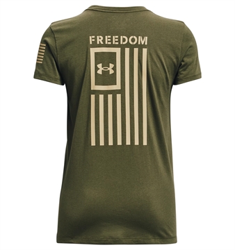 Picture of Under Armour Women's UA Freedom Flag T-Shirt 1370814-390-LG