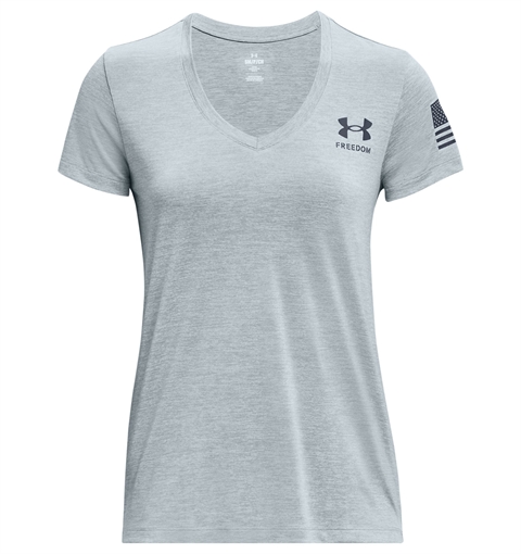 Picture of Under Armour Women's UA Tech Freedom Short Sleeve V-Neck 1369471466SM
