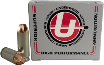 Picture of Underwood Xtreme Defender Hunting & Self Defense Handgun Ammunition 10mm Auto 115gr Solid 1700 fps 20/ct 810