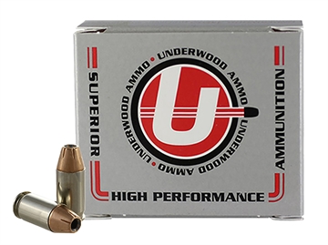 Picture of Underwood Ammo 380ACP+P 90gr Jacketed Hollow Point 20 Per Box/10 Case 141