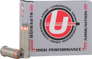 Picture of Underwood Ammo Handgun Ammunition 44 Rem Mag 200gr JHP 1650 fps 20/ct 329