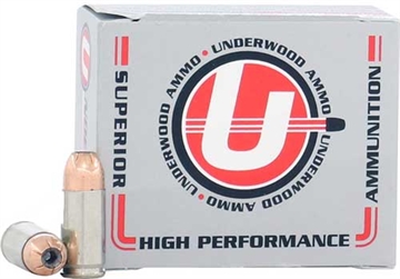 Picture of UNDERWOOD AMMO 9MM LUGER GR JHP 20RD 10BX/CS 115