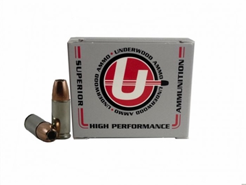 Picture of UNDERWOOD AMMO 9MM LUGER +P 124GR BONDED JHP 20RD 10BX/CS 137