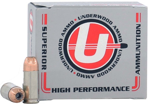 Picture of Underwood Hunting & Self Defense Handgun Ammunition 9mm Luger(+P+) 124gr JHP 1125 fps 20/ct 113