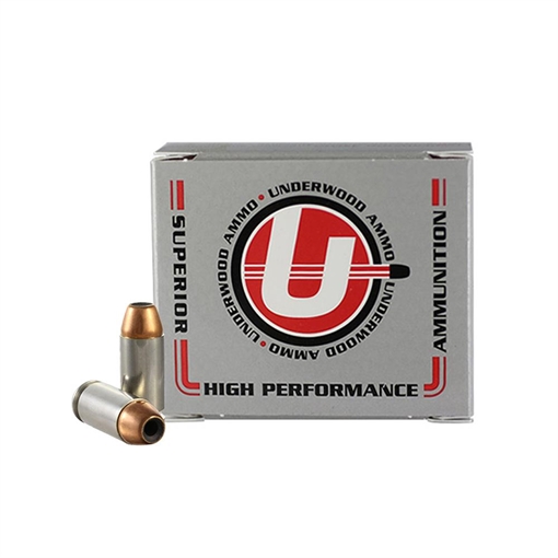 Picture of Underwood Ammo Sporting Jacketed Hollow Point Handgun Ammunition 40 S&W 150gr JHP 1300 fps 20/ct 222