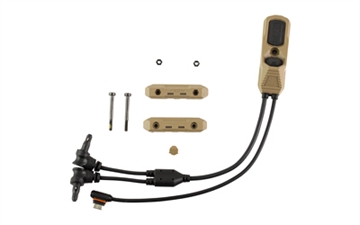 Picture of Unity Tactical AXON SYNC, Link, 7", Dual Lead Remote Switch For DBAL Laser and USB-C, Fits Picatinny, Flat Dark Earth AXNS-UCD7F